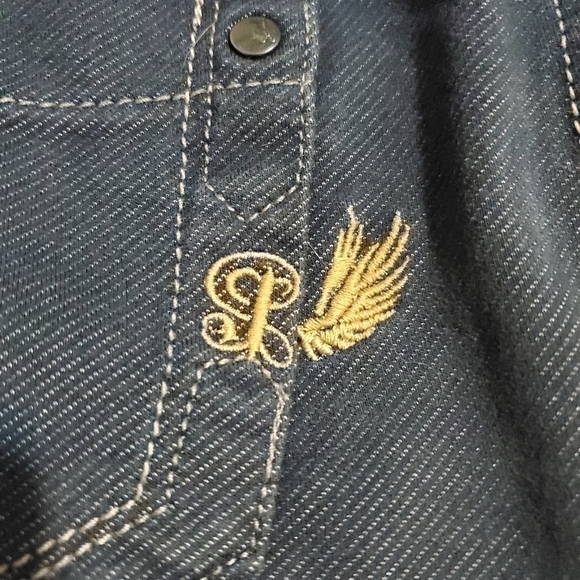 Jalate denim look side zip festival shorts Sz. 5 - Picture 2 of 6